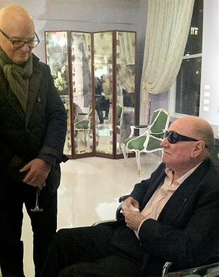 Left: Interior designer Juan Montoya and antique dealer, Roger Prigent.