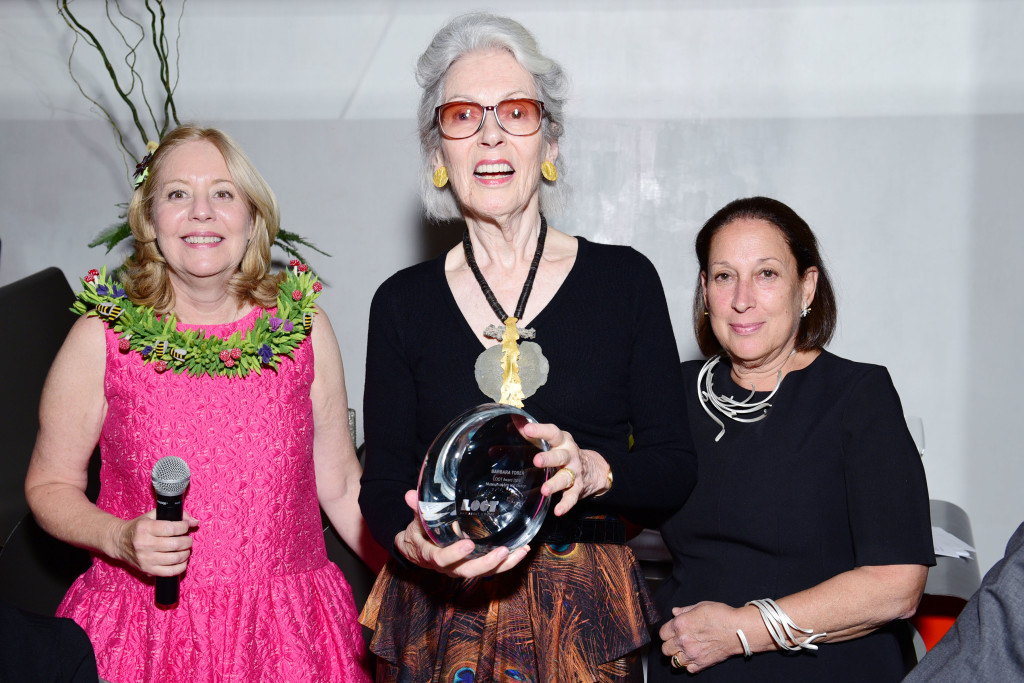 Michele Cohen, Barbara Tober, Bryna Pomp== LOOT Mad About Jewelry Cocktail and Dinner Benefit== The Museum of Arts and Design, NYC== September 28, 2015== ©Patrick McMullan== Photo - Sean Zanni/PatrickMcMullan.com