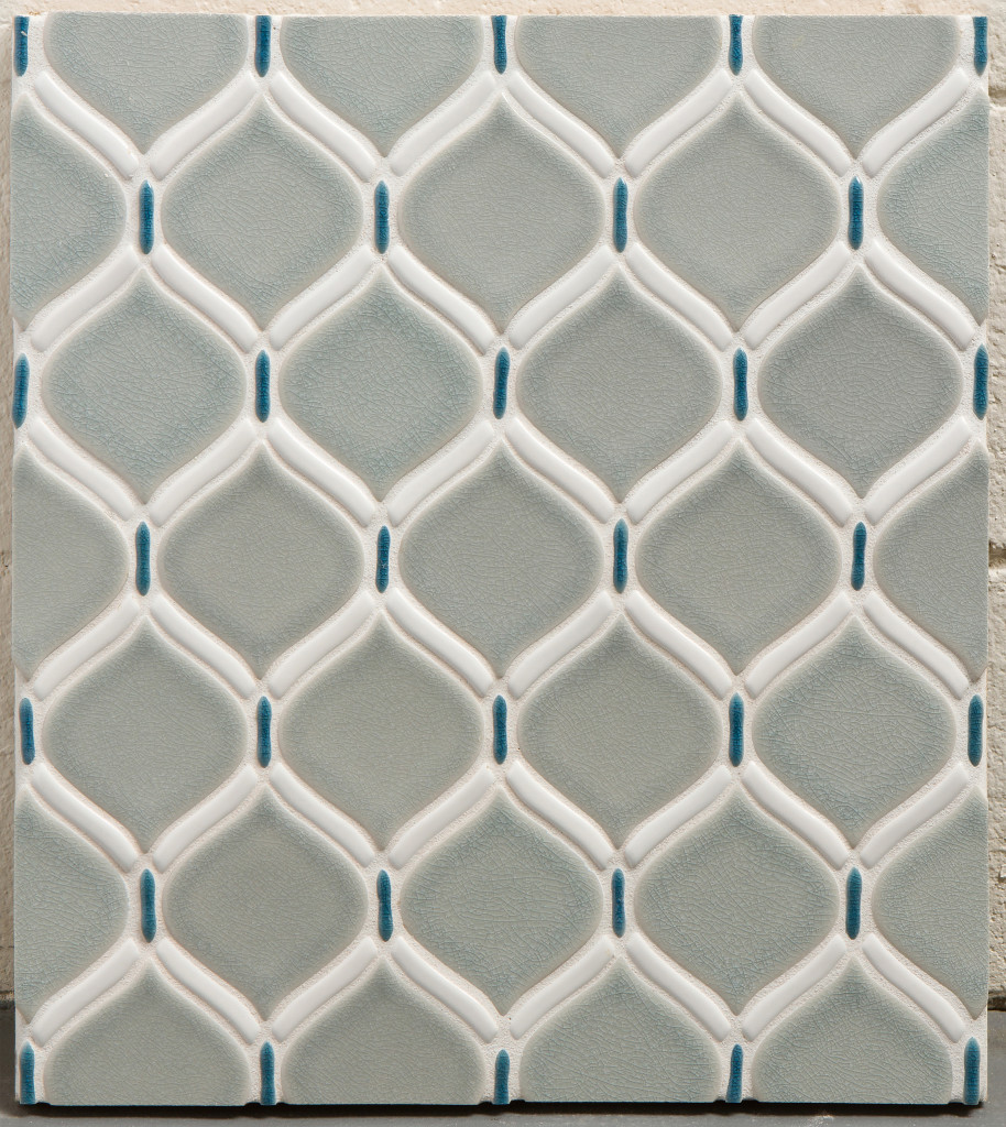Walker Zanger, Tilt Ottoman Mosaic, Blue Note Blend