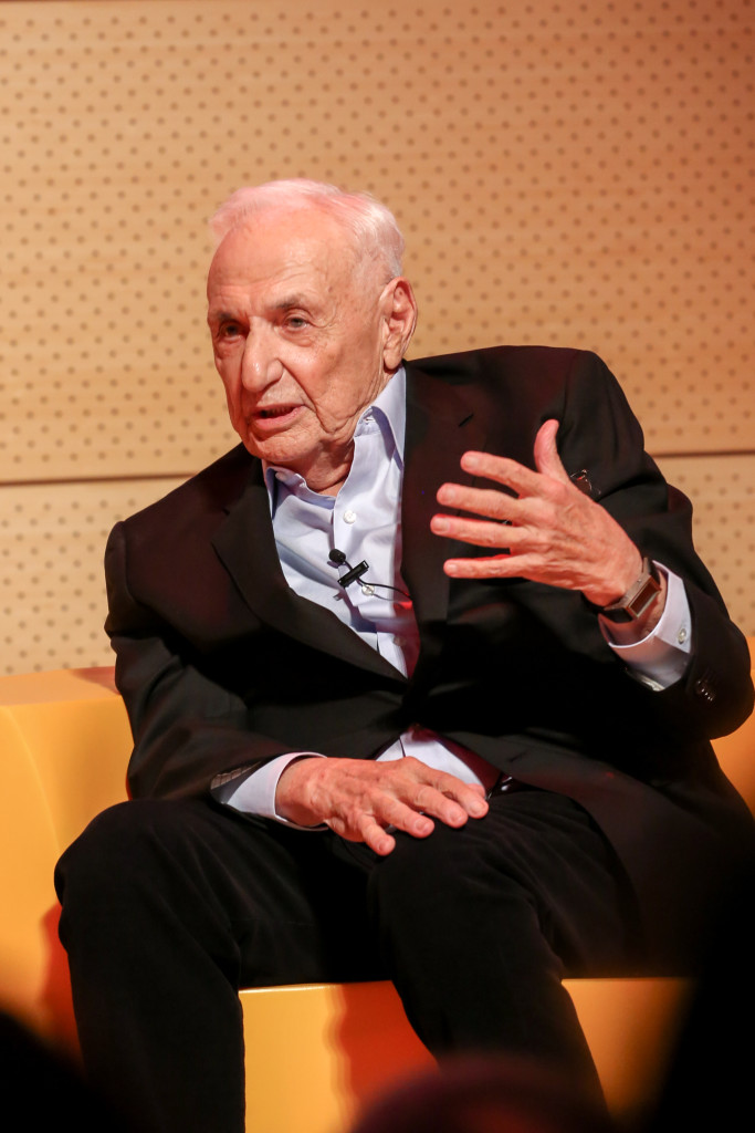 Frank Gehry At the Parsons Table with Paul Goldberger John L. Tishman Auditorium, University Center NY, NY - 11.12.15 Credit: J Grassi