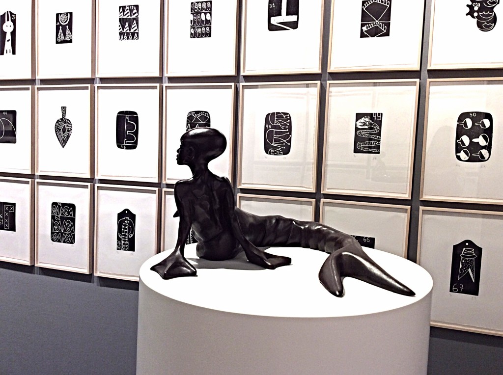 Tal R, Almanach 67, 2015. Suite of 67 woodcuts on Japanese paper, Carolina Kitsch Gallery