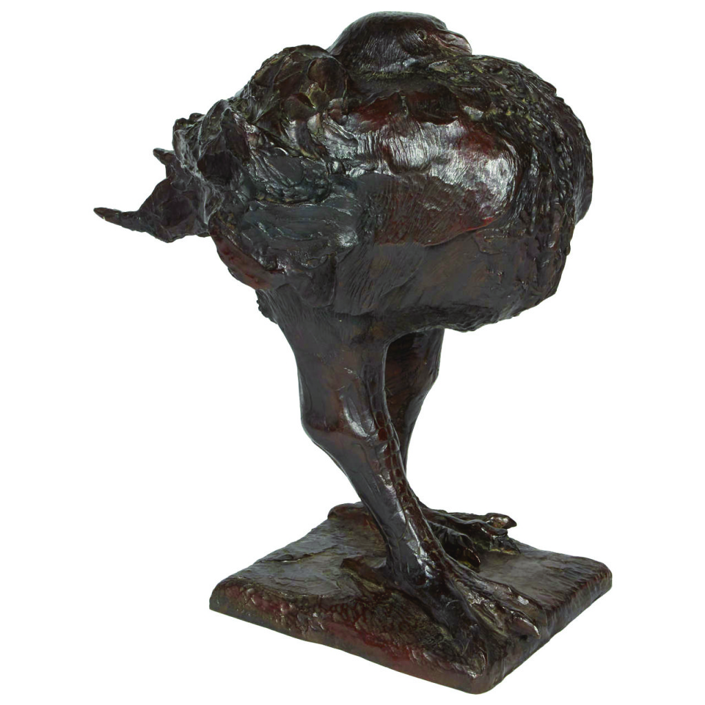 A mischievous, almost abstract Bronze Bird from Lost City Arts. So much fun!