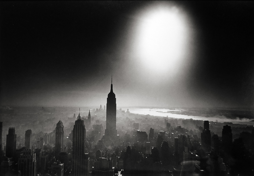 Klein Atomic Bomb Sky from Peter Fetterman. A romantic,  yet gloomy scenery of the Big Apple. The perfect moody mood for  a cold winter night?