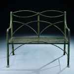 Springtime in Winter: Who wouldn't want to possess this Ribbon Back Garden Bench from Robert Young?