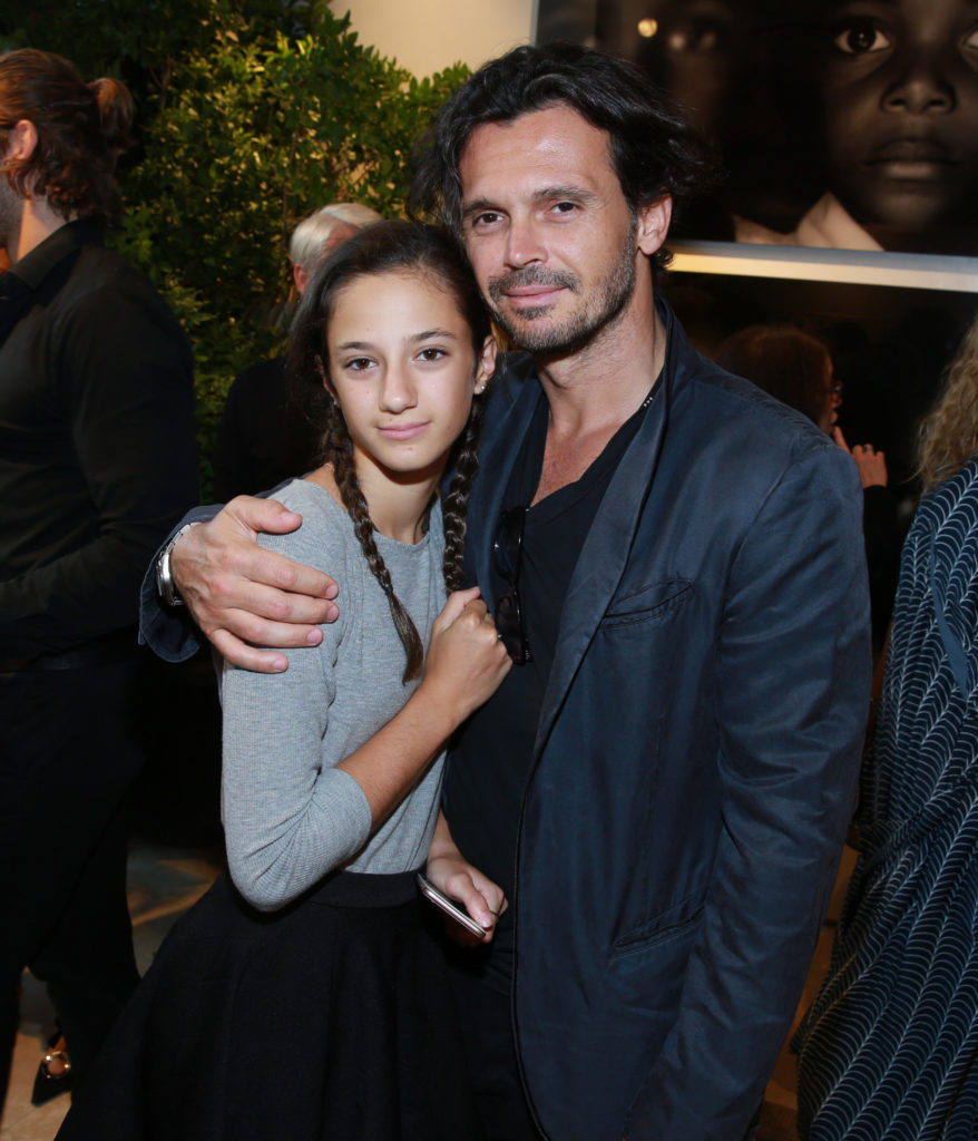 MANHASSET, NY - JUNE 01: Gianpaolo de Felice (R) and guest attend the Urban Zen store opening in Americana Manhasset hosted by Donna Karan on June 1, 2016 in Manhasset, New York. (Photo by Rob Kim/Getty Images for Donna Karan)