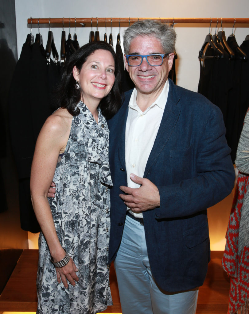MANHASSET, NY - JUNE 01: Rebecca Hollander and Jim Smiros attend the Urban Zen store opening in Americana Manhasset hosted by Donna Karan on June 1, 2016 in Manhasset, New York. (Photo by Rob Kim/Getty Images for Donna Karan)
