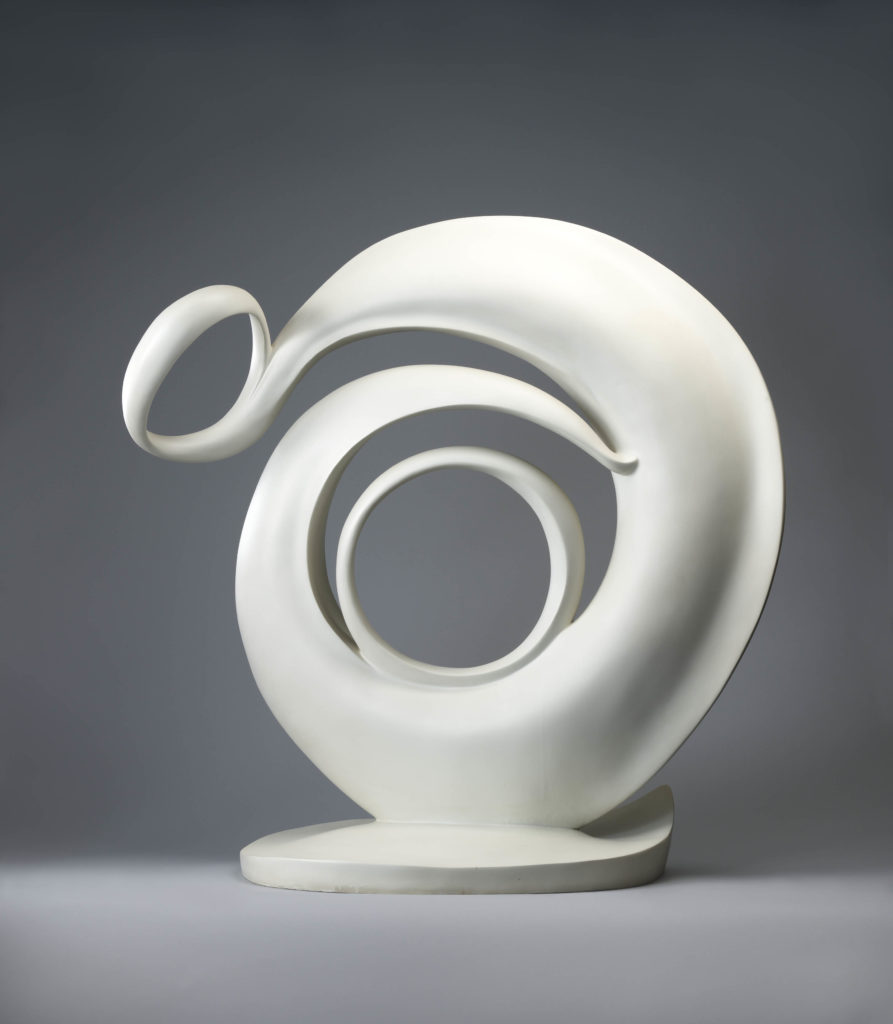 Georgia O’Keeffe, Abstraction. United States. c. 1945. White cast epoxy. - Gerald Peters Gallery.