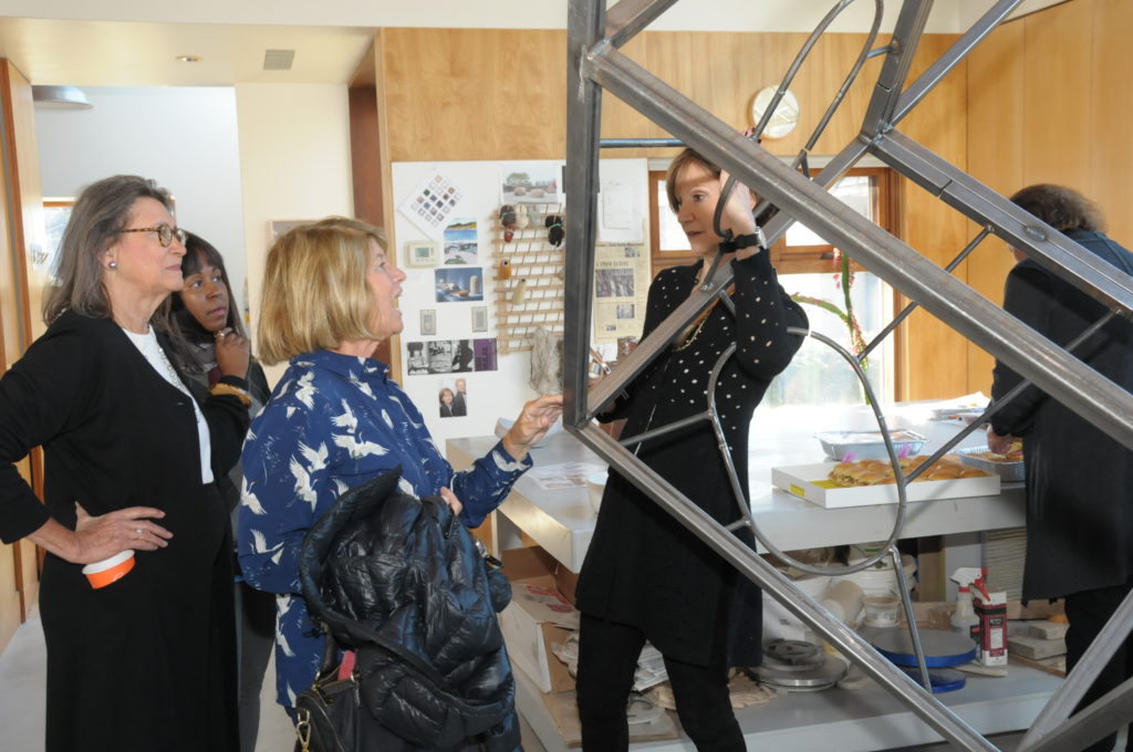 Touring Toni Ross' studio, and exploring her latest sculpture