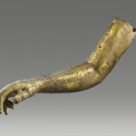 Gilded Arm Of An Equestrian Graeco – Roman, (1st century B.C. – 2nd century A.D.)Gilded bronze
