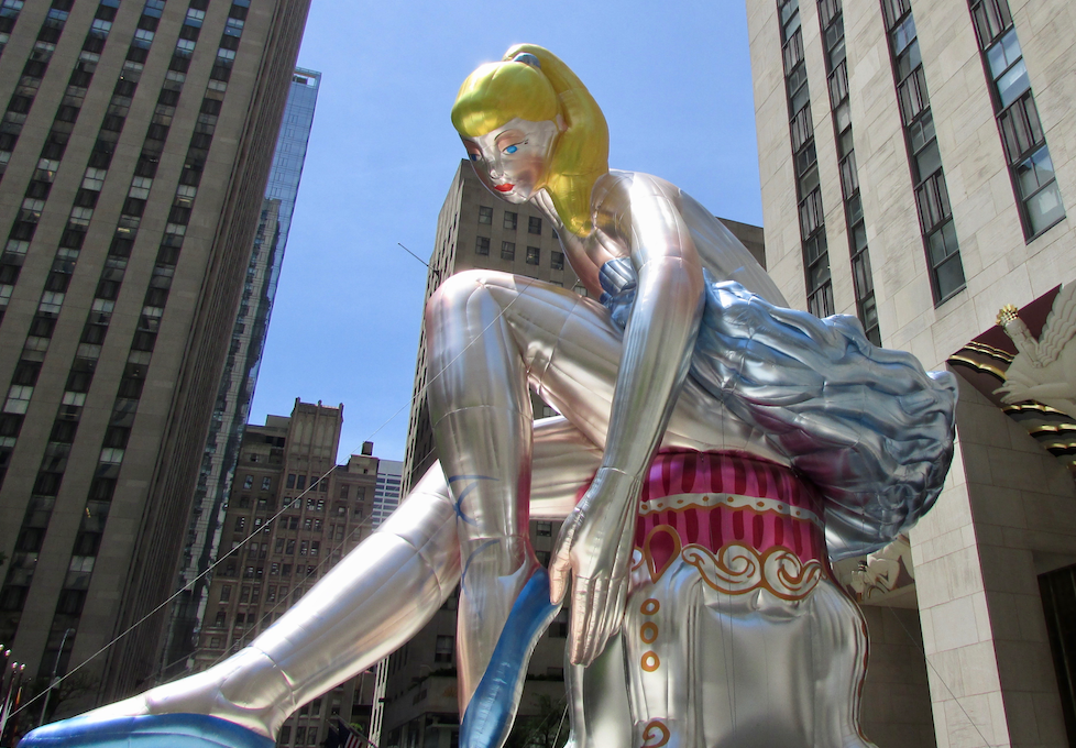 Jeff Koons’ “Seated Ballerina” takes center stage at Rockefeller Center