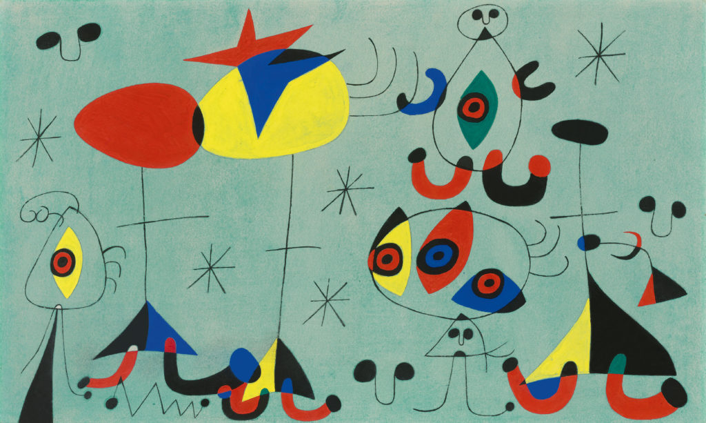 JOAN MIRÓ (1893-1983)
Soirée snob chez la princesse, 1944
