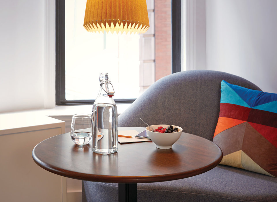 The James New York - NoMad New York City, New York wall indoor table room furniture interior design lighting accessory living room lampshade chair home Suite coffee table product design lamp light fixture floor window flooring